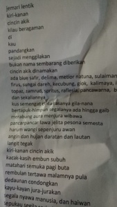 Teks Puisi yang dibacakan oleh Akib Sekwan DPRD Kota Tanjungpinang