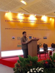 Pj. GUBERNUR SEBAGAI NARASUMBER PADA 17TH INDONESIAN MINING CONFERENCE 2015