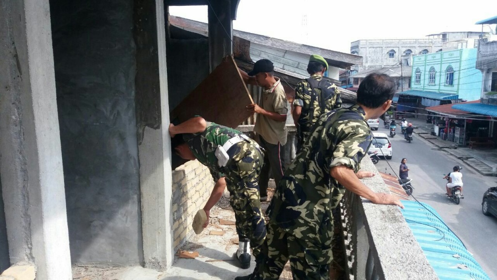 Kodim 0315 Bantu 11 Rumah Korban Angin Puting Beliung