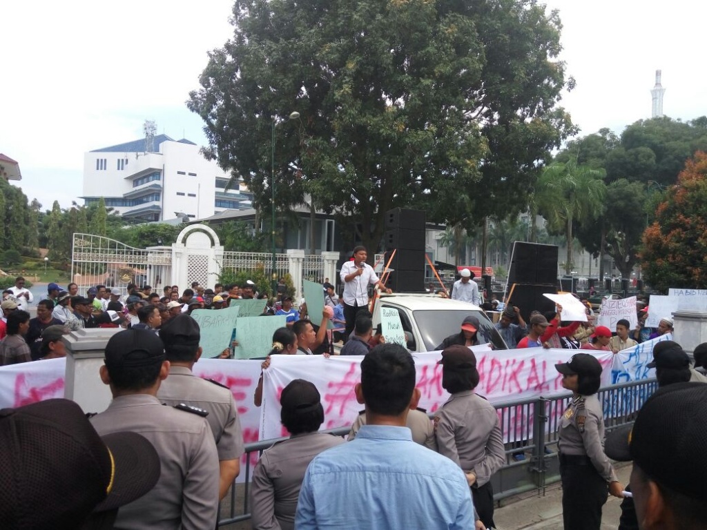 Aliansi Umat Islam Kota Batam UNRAS Tolak Rizieq Syihab