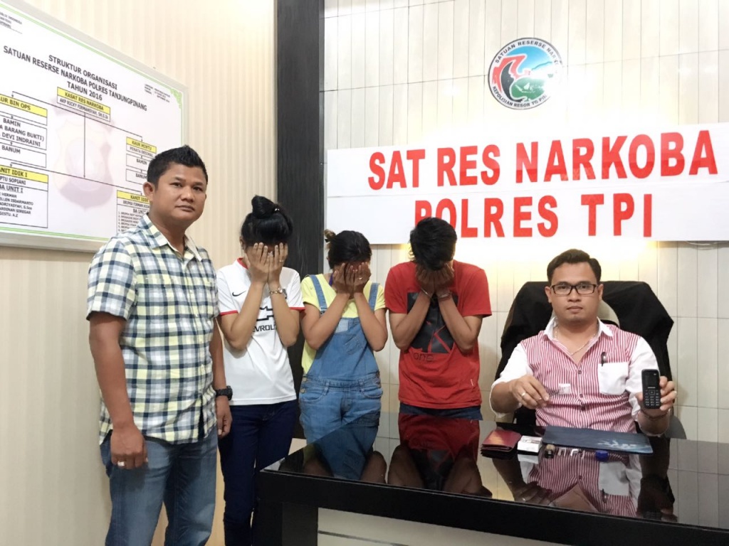 Tiga remaja yang terjaring razia gabungan, Positif Narkoba