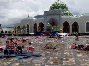 Astaga.. Tenda STQ Kabupaten Natuna dihantam badai