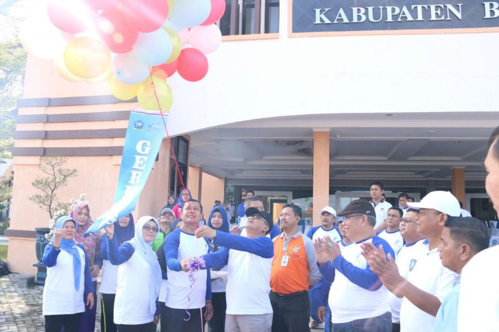 Galakkan Germas, Pemkab Bintan gelar senam bersama