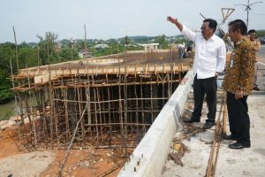 Nurdin Tinjau Progres Pembangunan Pulau Dompak
