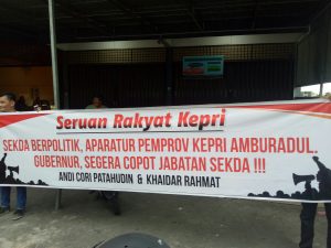 Dituding bermain politik, FKMPK minta Sekda Kepri di copot