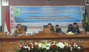 DPRD Terima LKPJ Tahun 2017 Dari Bupati Natuna