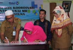 Cegah Campak, Wabup Sosialisasikan Introduksi Vaksin Measeles Rubella