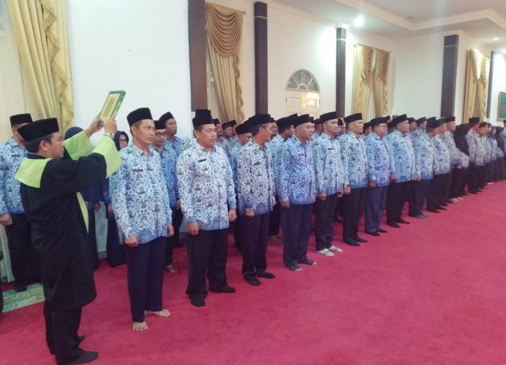 Bupati Lingga Lantik 90 Pejabat, ini Daftar Namanya
