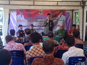 Sekda Apresiasi Sarasehan di 13 Kecamatan Lingga