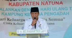 Puncak Harganas dan Ultah Kampung KB Natuna, Tasrip Sampaikan Ini