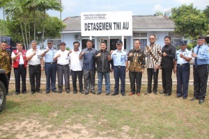 Tinjau Pembangunan Detasemen TNI AU Bandara Hang Nadim