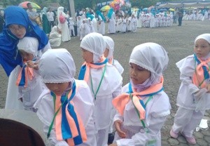 Ribuan Siswa TK se-Kota Tanjungpinang Gelar Manasik Haji Cilik di Lapangan Dewa Ruci