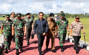 Kunjungan kerja, Jokowi tiba di Natuna