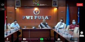 Panitia HPN 2021 Audiensi Virtual ke Ketua MPR RI dan Menteri Koperasi UKM