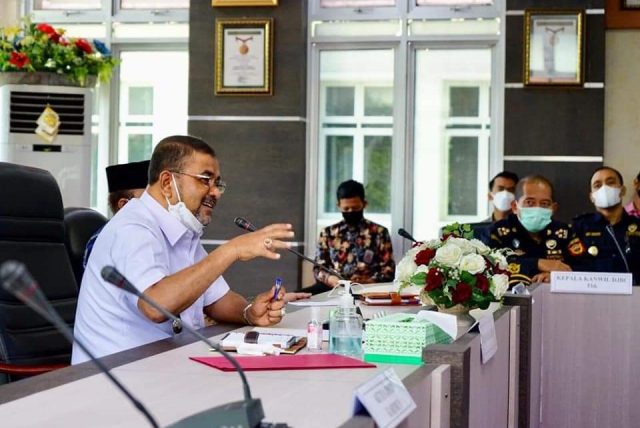 Bupati Rafiq Pimpin Rakor Satgas Covid19 Kabupaten Karimun