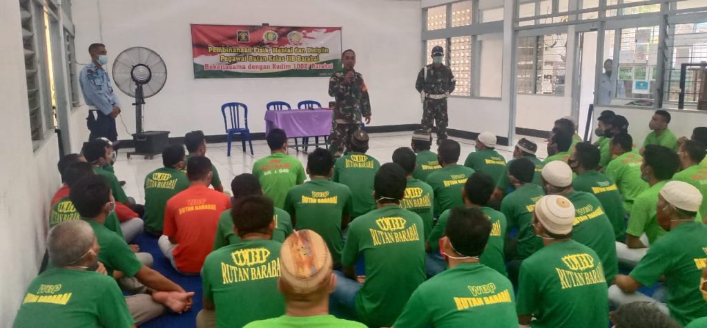 Warga Binaan Rutan Kelas IIB Barabai Menerima Pembekalan Wasbang
