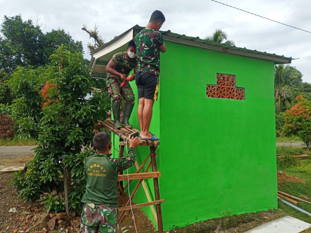 Pengerjaan Pos Kamling Mulai Terlihat Hasilnya