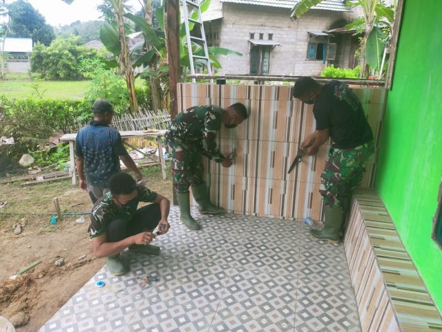 Hari Ke-17 Setelah Pembukaan TMMD, Hasil Pengerjaan Sudah ada Hasil