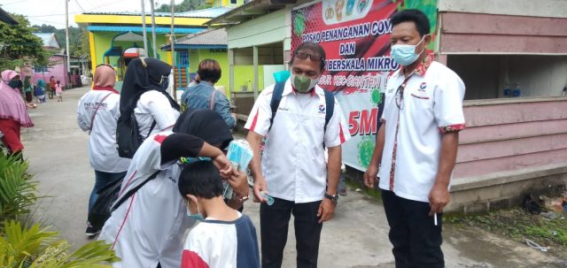 DPD Partai Perindo Anambas Bagikan Masker dan Hand Senitizer
