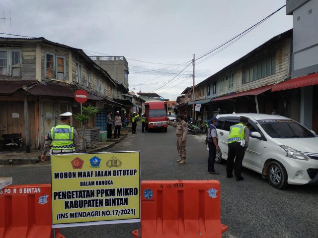 Dukung PPKM Polres Bintan Perketat Patroli