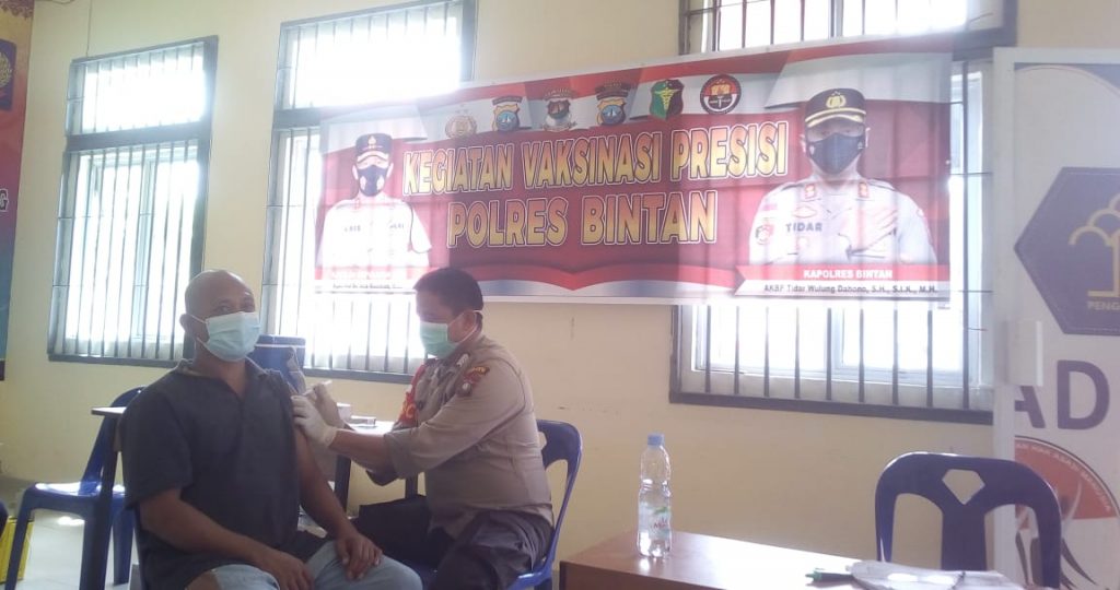Vaksinasi Ke II di Lapas Narkotika Kelas II A Tanjungpinang