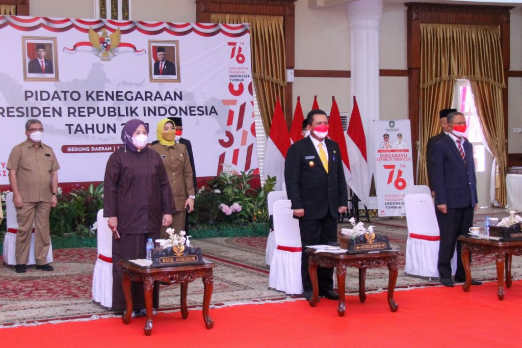 Ansar dan Marlin Ikuti Pidato Presiden Jokowi
