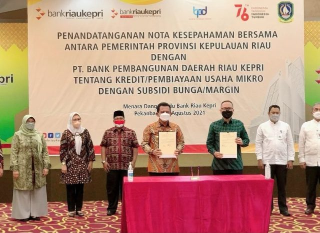 Pemprov dan Bank Riau Kepri Resmi Sepakati Subsidi Kredit UMKM