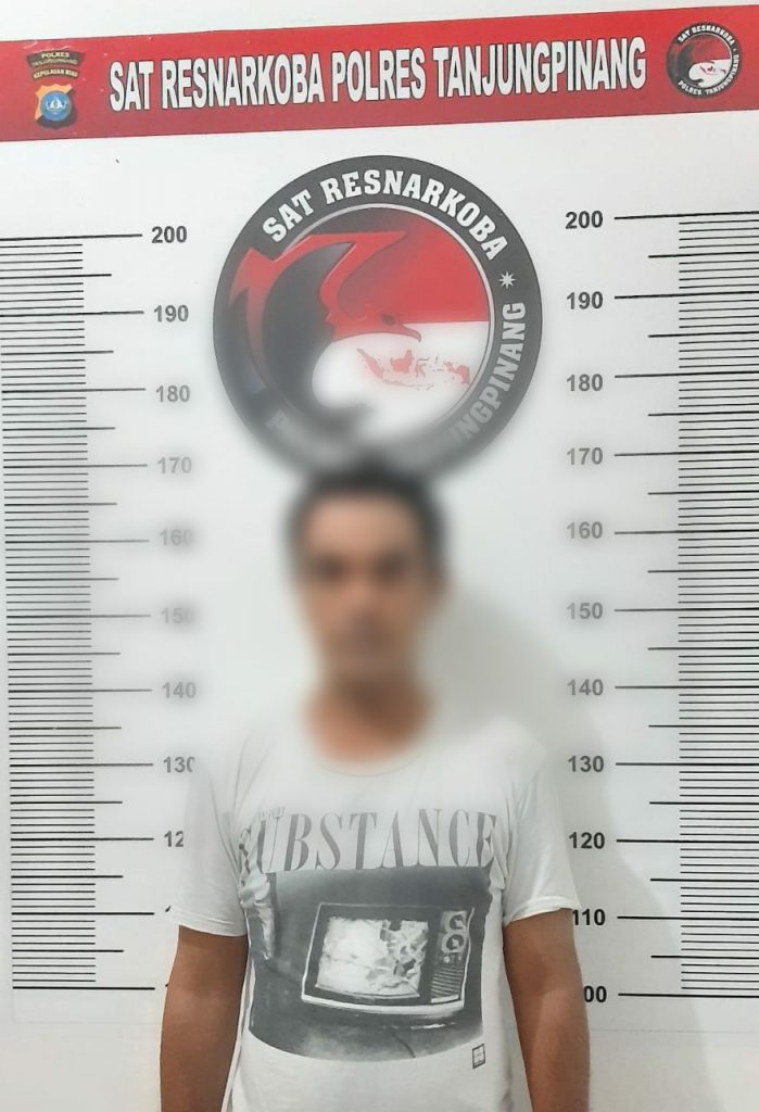 Punya Sabu, Seorang Pria ditangkap Satnarkoba Tanjungpinang