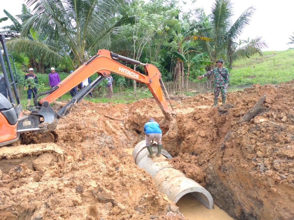Ini Tujuan Satgas TMMD ke 112 Pasang Gorong-gorong