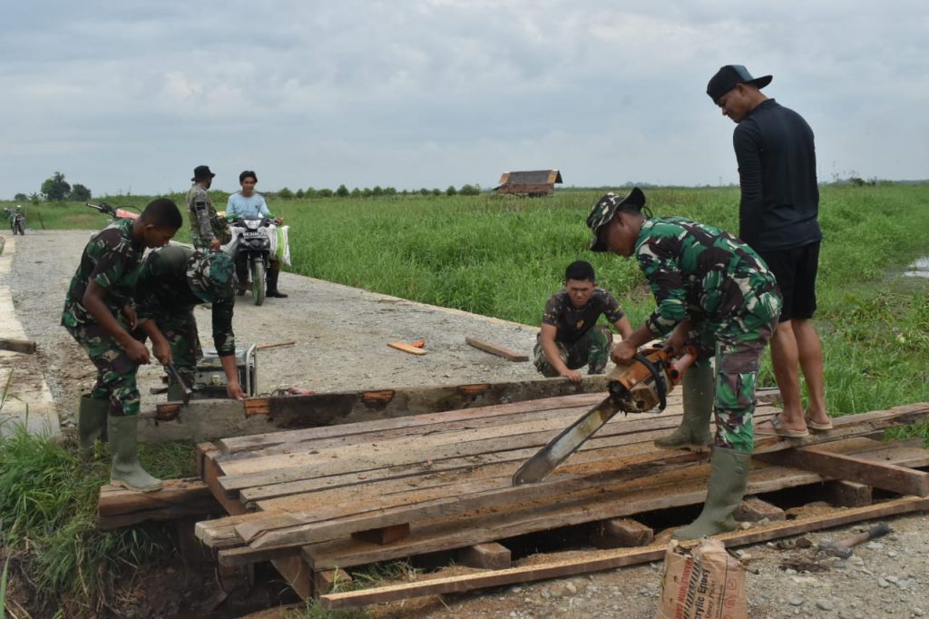 Perbaikan Jembatan Kedua Masih Berlanjut