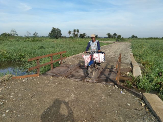 Jembatan STA.1.450 Sudah Dapat Dimanfaatkan Oleh Warga Desa Rantau Keminting