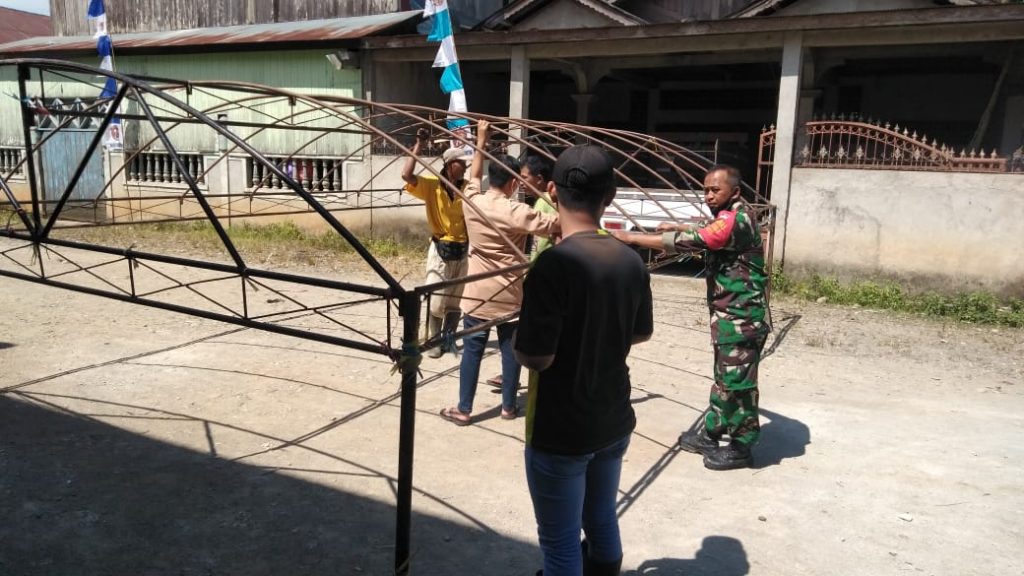 Bersama Warga, Satgas TMMD Ke-112 Kodim 1002/HST Mulai Persiapkan Penutupan TMMD Tahun 2021