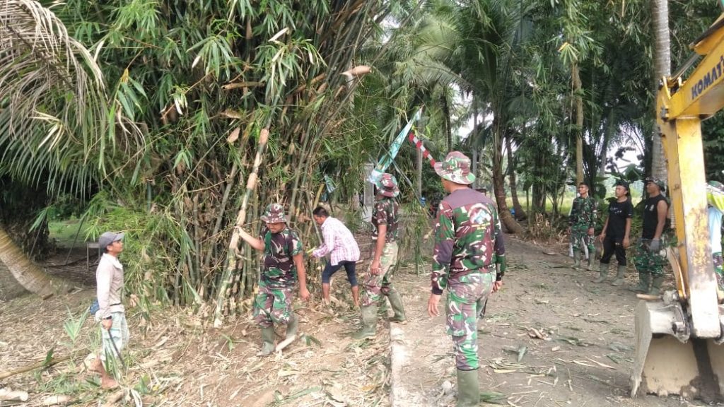 Satgas TMMD Bersama Warga Siapkan Penutupan TMMD Ke-112 HST