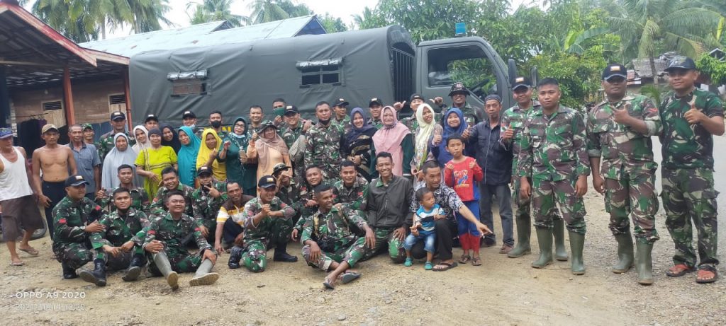 Kembali Ke Home Base, Anggota Satags TMMD Dilepas Dengan Penuh Haru Warga Rantau Keminting