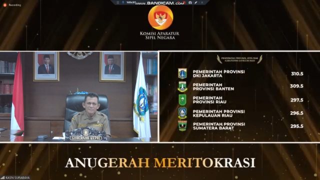 Manajemen Pemprov Kepri Baik, Ansar Terima Anugerah dari KASN