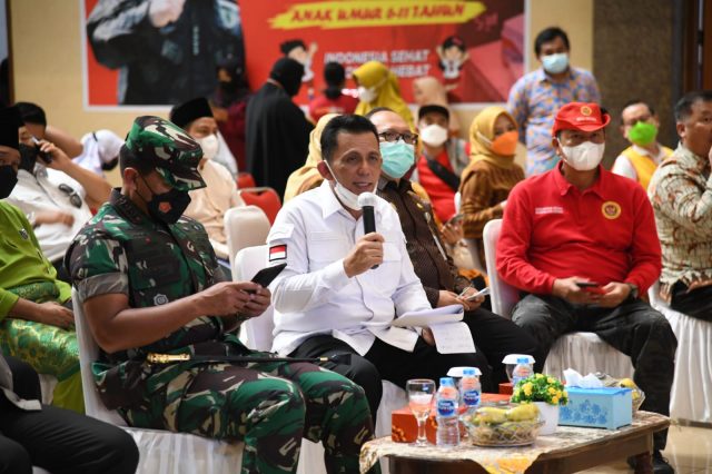 Gubernur Ansar Launching Vaksinasi Anak 6 – 11 Tahun Serentak Se-Kepri