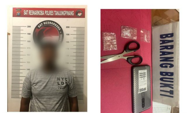 Miliki Sabu, 2 Pria ditangkap Satnarkoba Polres Tanjungpinang