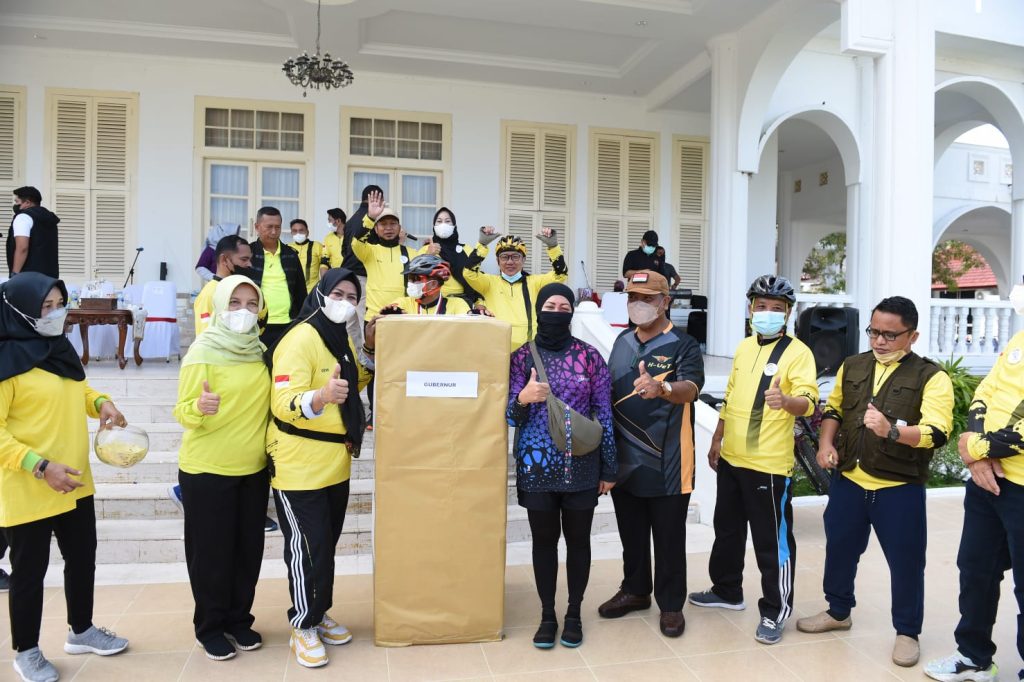 Ketua TP-PKK Kepri Bersama 250 Pegoes Ikuti Funbike ICMI