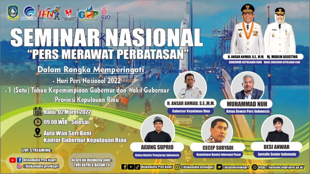 Peringati HPN 2022, Pemprov Kepri Gelar Seminar Nasional