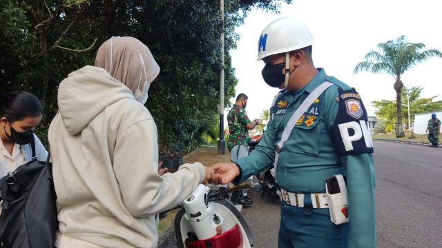 Tekan Angka Kecelakaan Lalu Lintas, Pom Lantamal IV Gelar Operasi