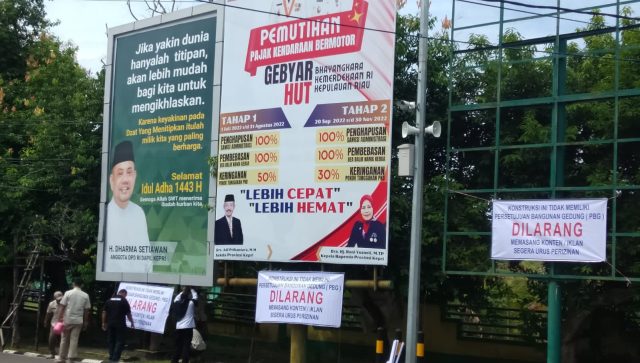 Kejar Peningkatan PAD, Pemko Kembali Segel Semua Papan Reklame Tak Berizin