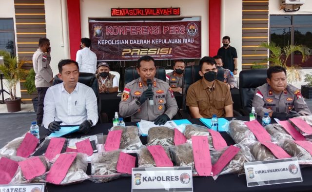 Bawa 17 Kg Ganja, HR Asal Aceh Ditangkap di Bintan