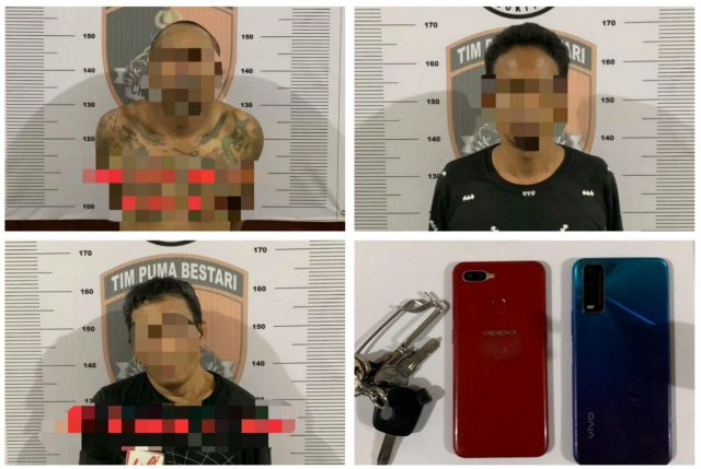 2 Pelaku Curat dan 1 Penadah Ditangkap Polisi di Lokasi Berbeda