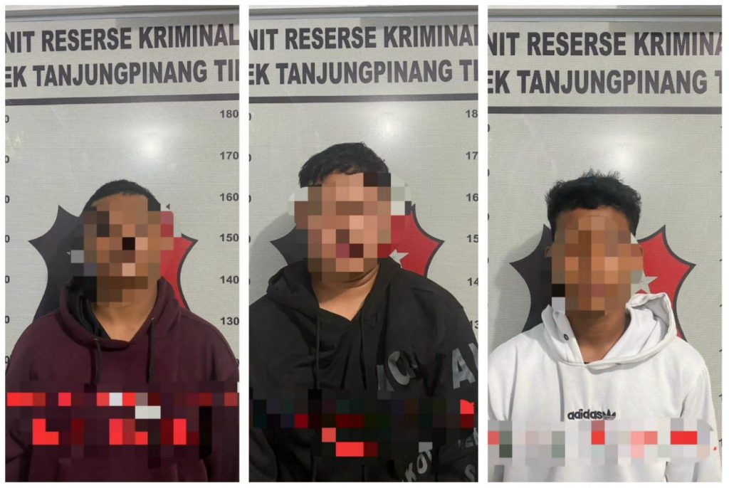 Tiga Pencuri Warung RSUD Tanjungpinang Ditangkap Polisi