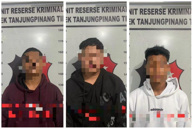 Tiga Pencuri Warung RSUD Tanjungpinang Ditangkap Polisi