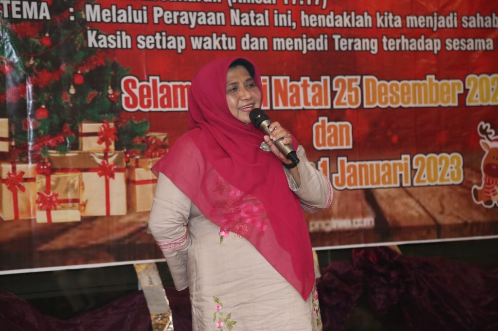 Natal K3, Rahma Beri Pesan Jaga Kerukunan Umat Beragama