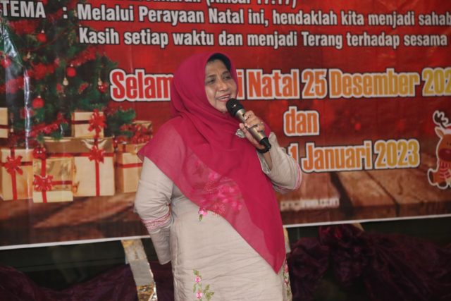 Natal K3, Rahma Beri Pesan Jaga Kerukunan Umat Beragama