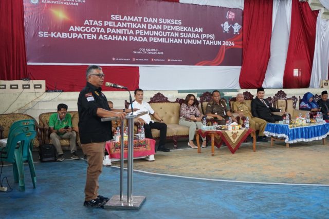 Pelantikan 612 Anggota PPS Asahan, Bupati Minta Kerja Profesional