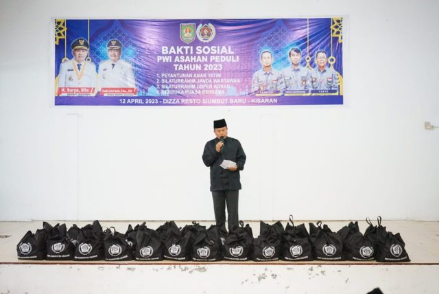 Bupati Asahan Apresiasi Bakti Sosial PWI Asahan Peduli 2023
