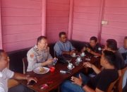 Kapolsek Daik Lingga Gelar Coffe Morning dengan Wartawan
